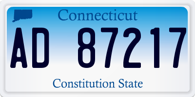 CT license plate AD87217