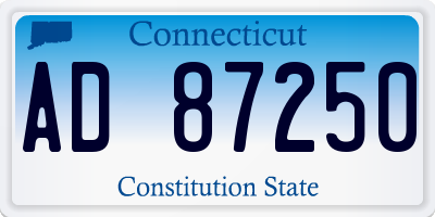 CT license plate AD87250