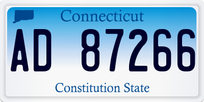CT license plate AD87266