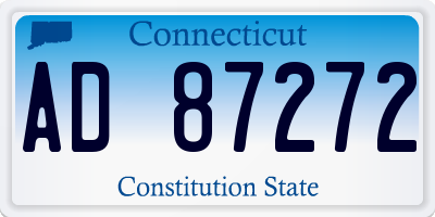 CT license plate AD87272