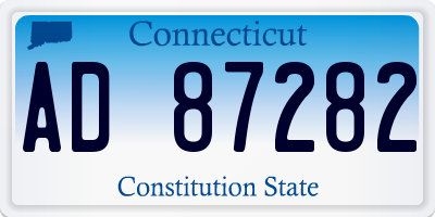 CT license plate AD87282