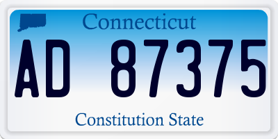 CT license plate AD87375