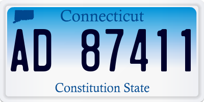 CT license plate AD87411