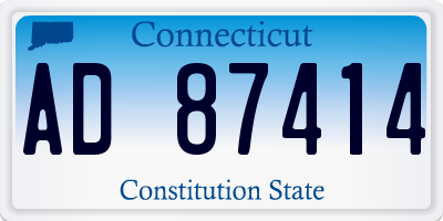 CT license plate AD87414