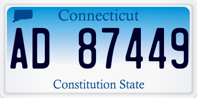 CT license plate AD87449