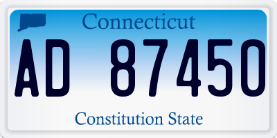 CT license plate AD87450