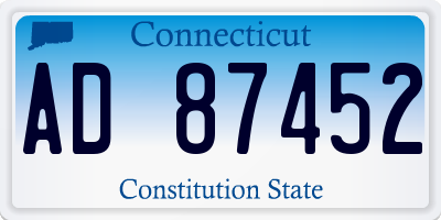 CT license plate AD87452