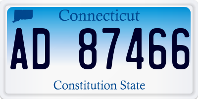 CT license plate AD87466