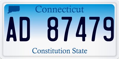 CT license plate AD87479