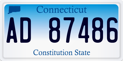 CT license plate AD87486