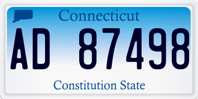 CT license plate AD87498