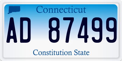 CT license plate AD87499