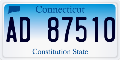 CT license plate AD87510