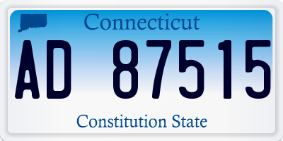 CT license plate AD87515