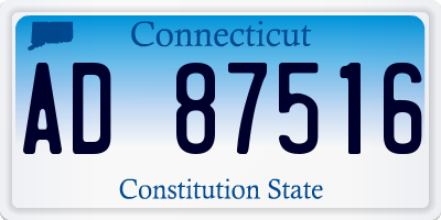 CT license plate AD87516