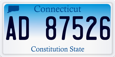 CT license plate AD87526