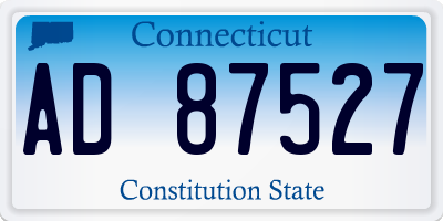 CT license plate AD87527