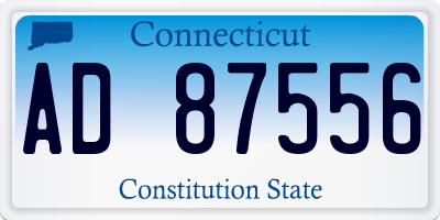 CT license plate AD87556