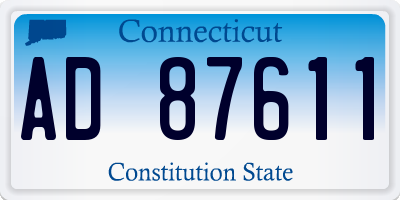 CT license plate AD87611