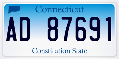 CT license plate AD87691