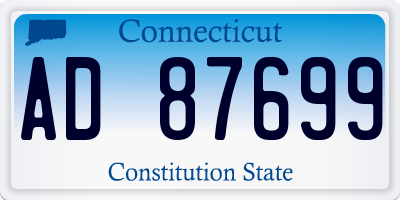 CT license plate AD87699