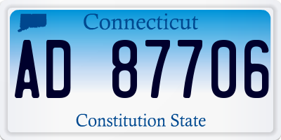 CT license plate AD87706