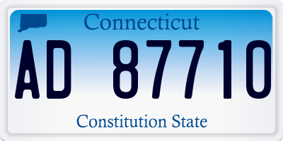 CT license plate AD87710