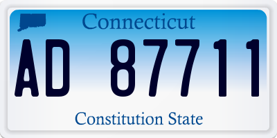 CT license plate AD87711