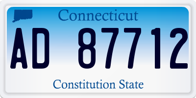 CT license plate AD87712