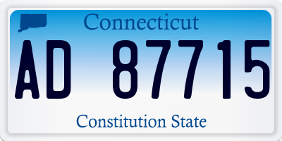 CT license plate AD87715
