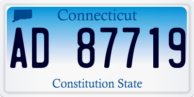 CT license plate AD87719