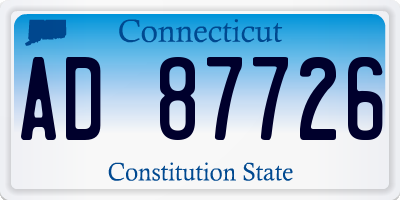 CT license plate AD87726