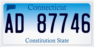 CT license plate AD87746