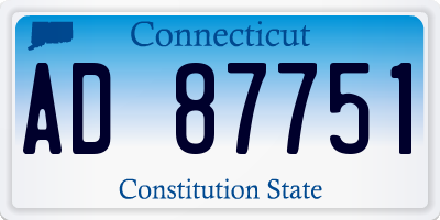 CT license plate AD87751