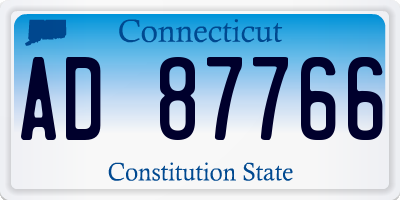 CT license plate AD87766