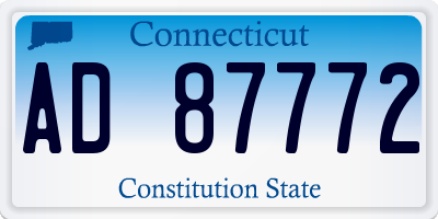 CT license plate AD87772