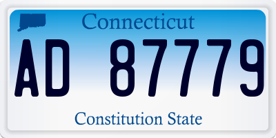 CT license plate AD87779