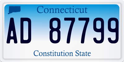 CT license plate AD87799