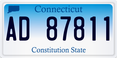 CT license plate AD87811