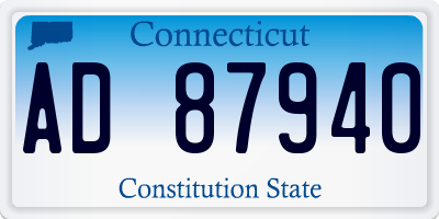 CT license plate AD87940
