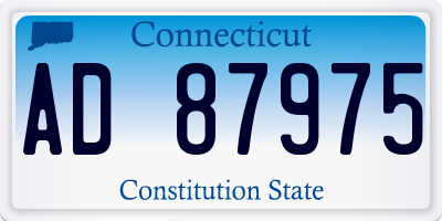 CT license plate AD87975