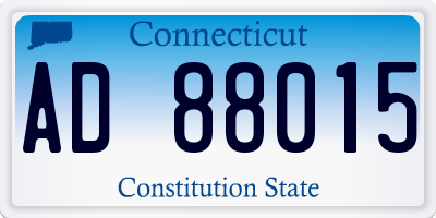 CT license plate AD88015