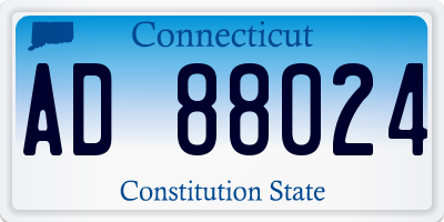 CT license plate AD88024