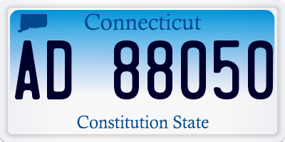 CT license plate AD88050
