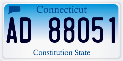CT license plate AD88051