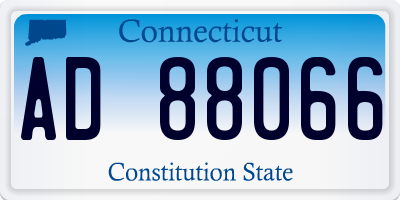 CT license plate AD88066