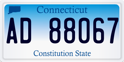 CT license plate AD88067