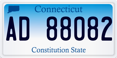 CT license plate AD88082