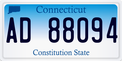 CT license plate AD88094