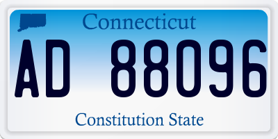 CT license plate AD88096